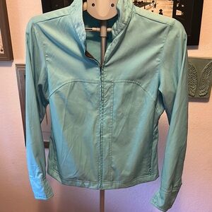 Nike Blue Actvewear Jacket with Stand-Up Collar